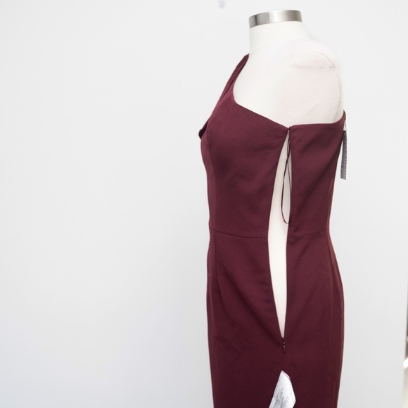 Dress The Population. Tiffany One-Shoulder Midi Dress. - Picture 10 of 11
